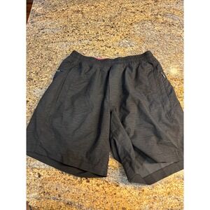 BirdDogs Men's S Dark‎ Gray / BLK Boom Running Workout Shorts with Zipper Pocket